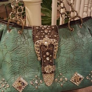 Buckle Leather Purse